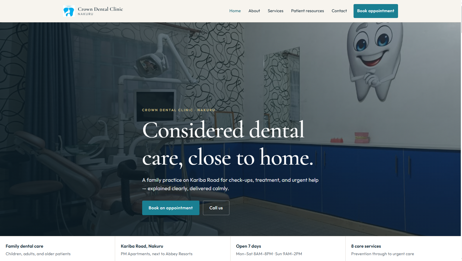 Crown Dental Clinic screenshot