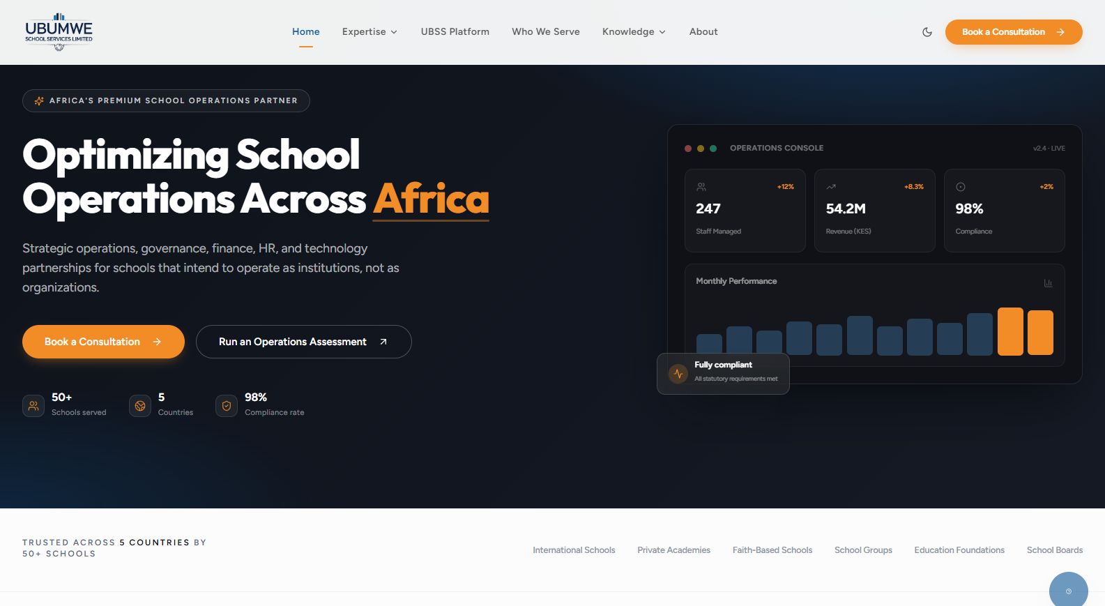 Ubumwe Schools screenshot